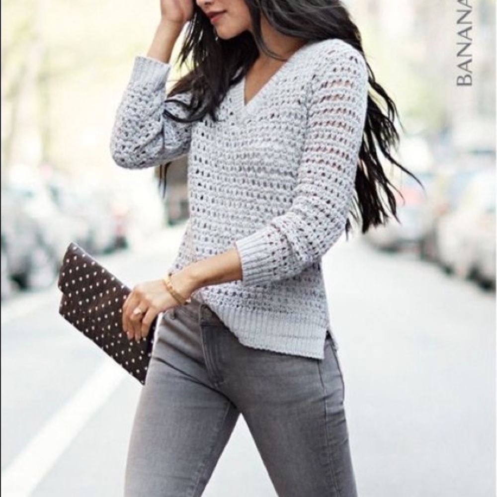 Open Knit Heather Sweather